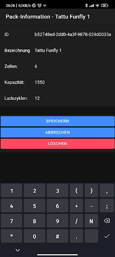 Android application Lipo-Buddy screenshort