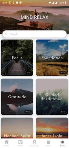 Android application Rebound Fitness screenshort