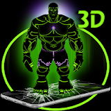 Green Giant Hero 3D Theme icon