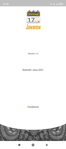 Android application Jawanow Kalender Jawa screenshort