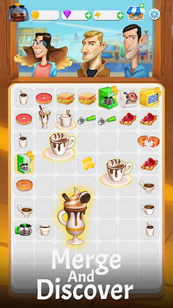 Game screenshot Merge Barista: Café Decoration mod apk