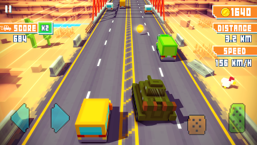 Blocky Highway: Traffic Racing Mod APK 1.2.4 (Unlimited money) Gallery 6