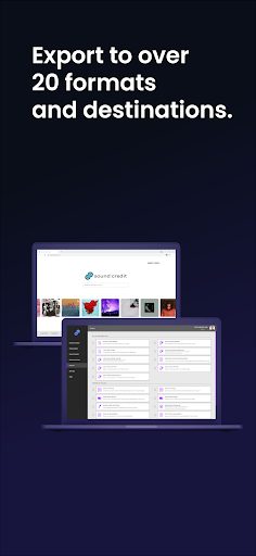 Screenshot of Sound Credit TrackSheet Plus