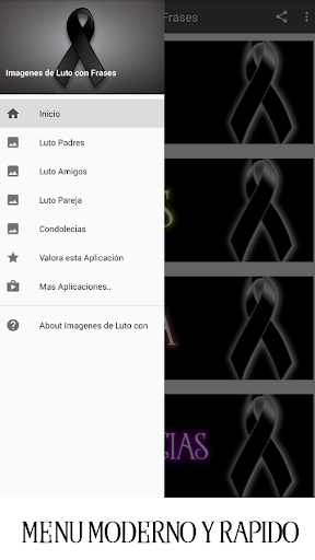 Android application Imagenes de Luto con Frases screenshort