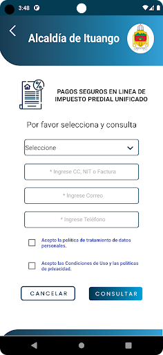Trami App Ituango Screen 3