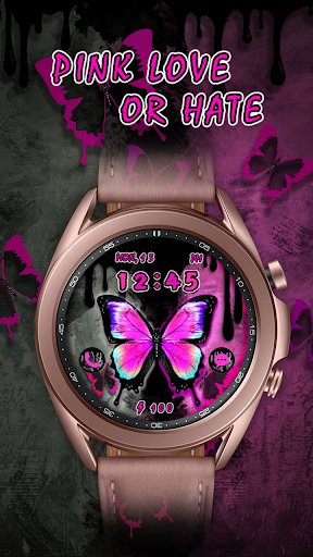 Android application Pink Love Or Hate_Watchface screenshort