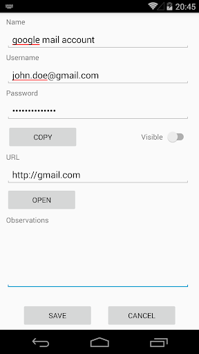 TotalPasswords Screen 2