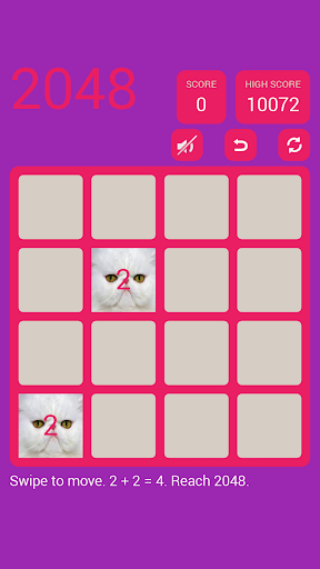 Android application 2048 Cute Cats screenshort