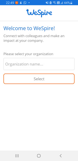 Android application WeSpire screenshort