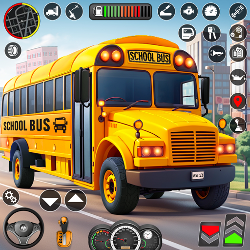 City School Bus Driving Sim 3D 68 Icon