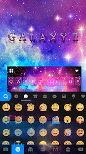 Galaxy Starry Keyboard Backgro Screenshot