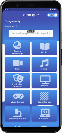 Android application Runo Quiz screenshort