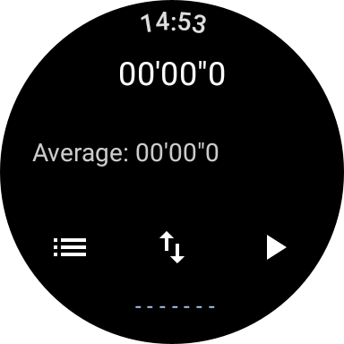Android application JoggingTimer screenshort