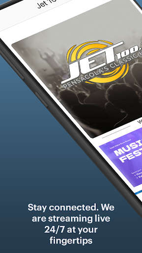 Android application Jet 100.7 screenshort