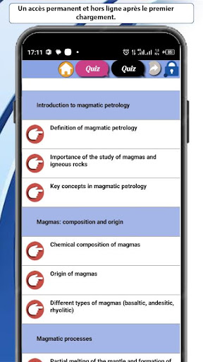 Magmatic Petrology course Screen 3