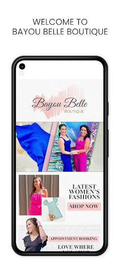 Android application Bayou Belle Boutique screenshort