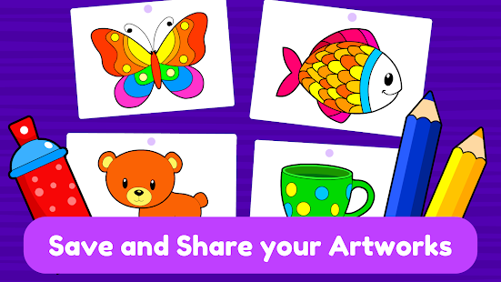 Learning & Coloring Game for Kids & Preschoolers Screenshot