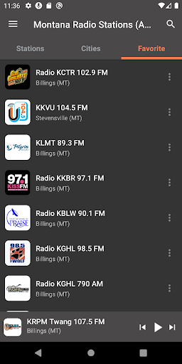 Montana Radio Stations Screen 3