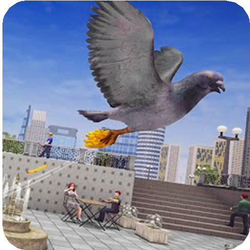 Flying bird pigeon 3d simu