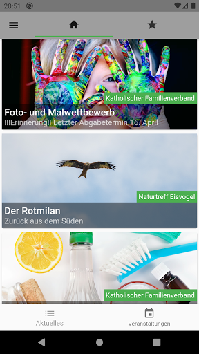 Android application Jergina App screenshort