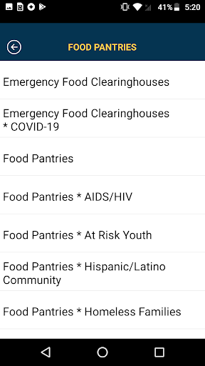 211 Info App Screen 3