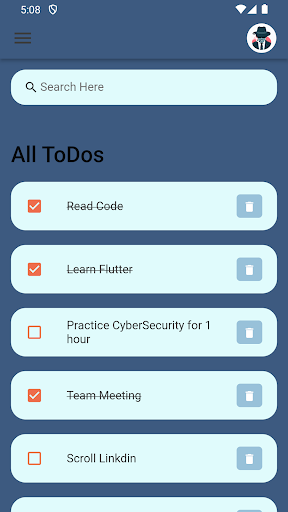 Android application com.jobayer.todos screenshort