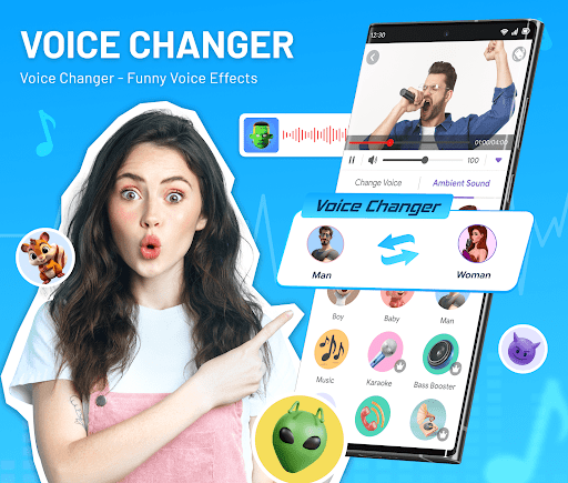 Android application Voice Changer & Voice Effects screenshort