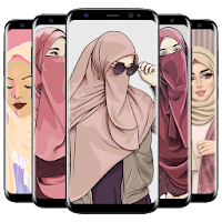 Hijab muslima Wallpapers cartoon