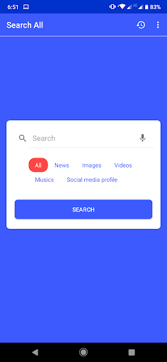 Android application SEARCH ALL screenshort