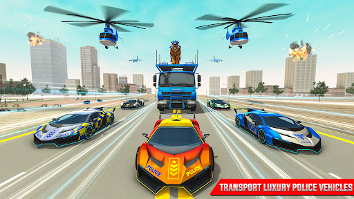 US Police Tiger Robot Car Game 1.6 screenshots 2