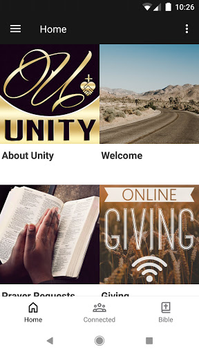 Android application UNITY CHRISTIAN FELLOWSHIP screenshort