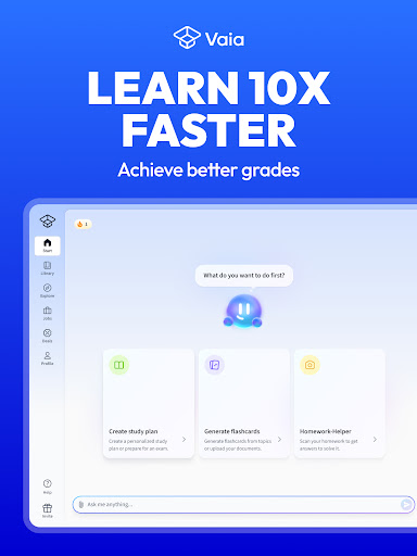 Screenshot of Vaia: Study, Notes, Flashcards