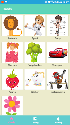 Android application English for Kids screenshort