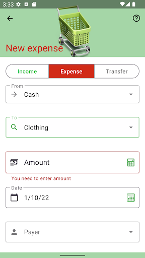 Money - Family Budget Screen 2