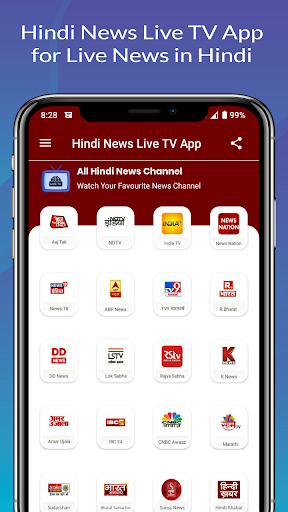 Hindi News Live TV - Live News APK-MOD(Unlimited Money Download) screenshots 1