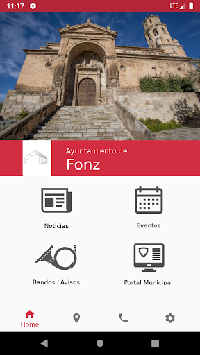 Android application Ayuntamiento de Fonz screenshort
