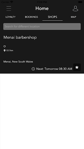 Menai Barbershop Screen 2