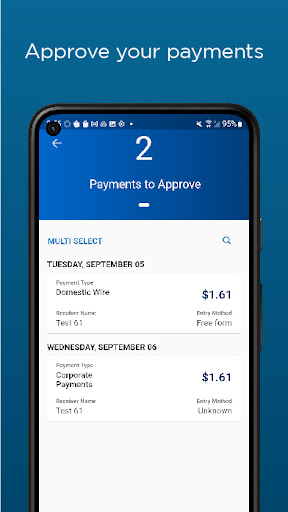 CSB Business Mobile Banking Screen 2