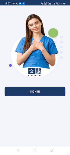 Android application Blue Star screenshort