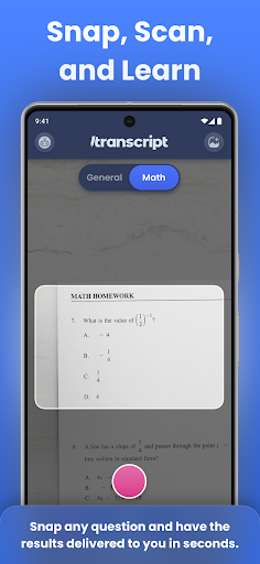 Android application Transcript screenshort