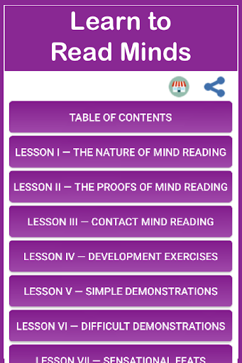 Android application Learn to Read Minds screenshort