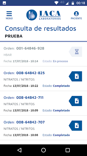 IACA Laboratorios Screen 2