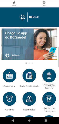 Android application BC Saúde screenshort