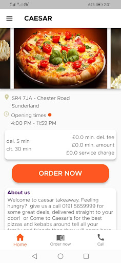 Caesar Takeaway Screen 3