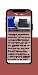 Epson wf-110 wireless Guide