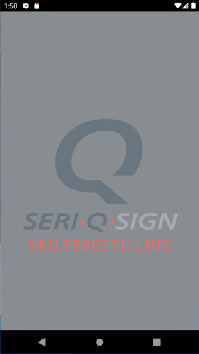 Android application Seri Q Sign - Skiltebestilling screenshort