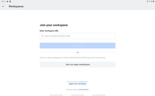 GortisRocketChat Screen 2