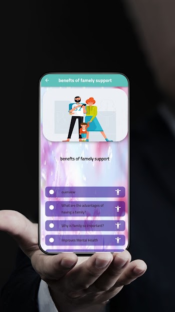 Screenshot 5 benefts of famely support android