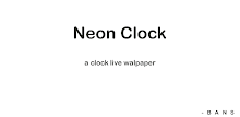 Neon Clock APK