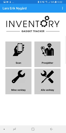 Android application Inventory Gadget Tracker screenshort